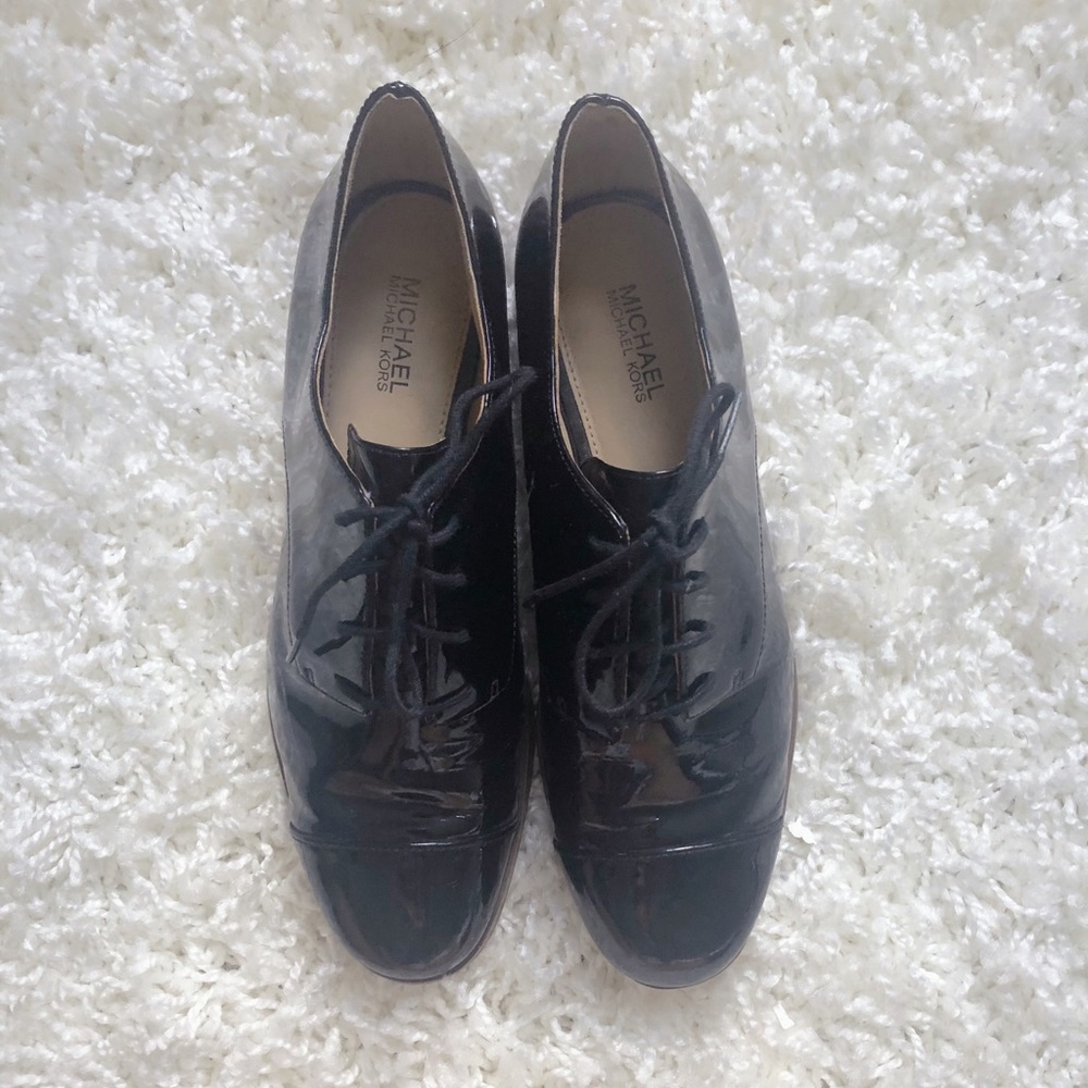 Michael Kors patent leather Oxford